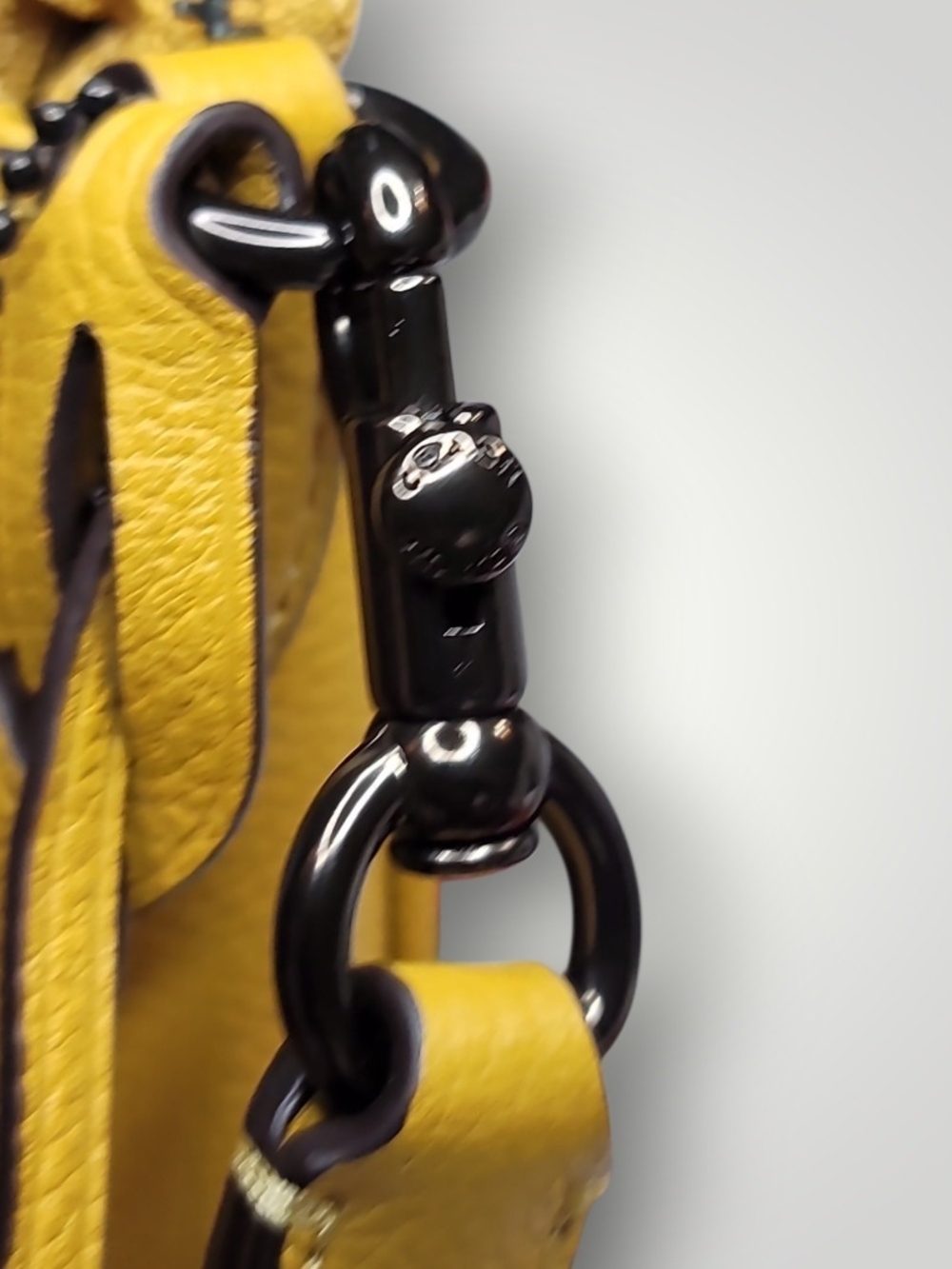 COACH Pebble Leather Chaise Crossbody 19 Bag ~ Style CC390 Flax Color Like New - Picture 7 of 16